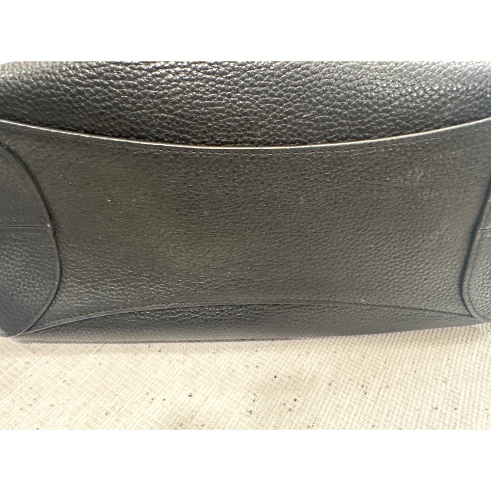 Kate Spade New York Pebble Leather Shoulder Bag Black purse Gold Hardware Leila - Picture 5 of 13